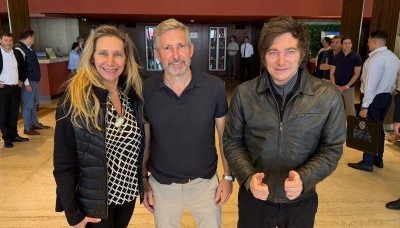 Tras los incidentes en Santa Fe, Milei viajó a Entre Ríos y se reunió con Frigerio